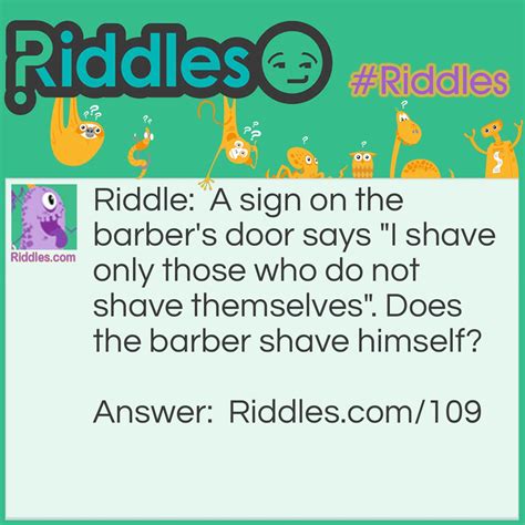 who shaves the barber riddle.